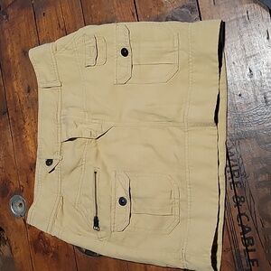 ANTHRO Tan Cargo Mini Skirt M